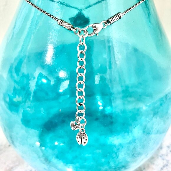 Brighton Pink Enamel Flower Necklace - Picture 2 of 3